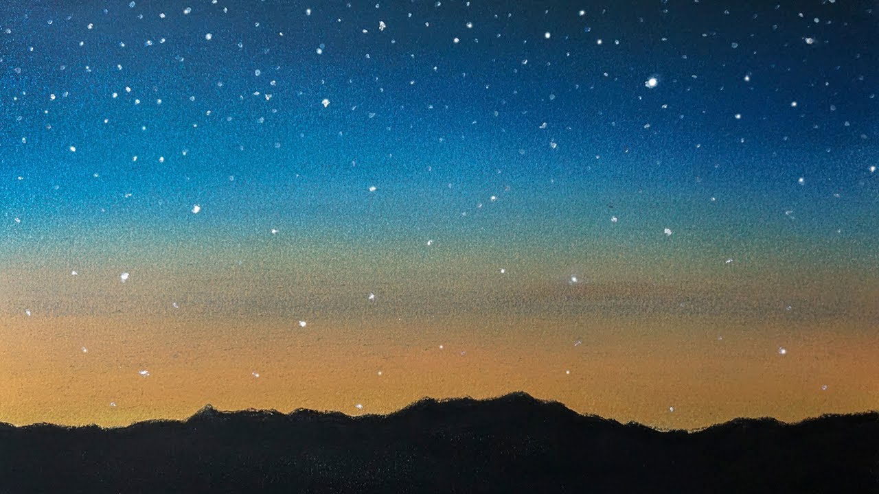 Featured image of post Dibujos De Paisajes De Noche Con Estrellas