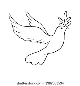 Featured image of post Dove Bird Outline Drawing
