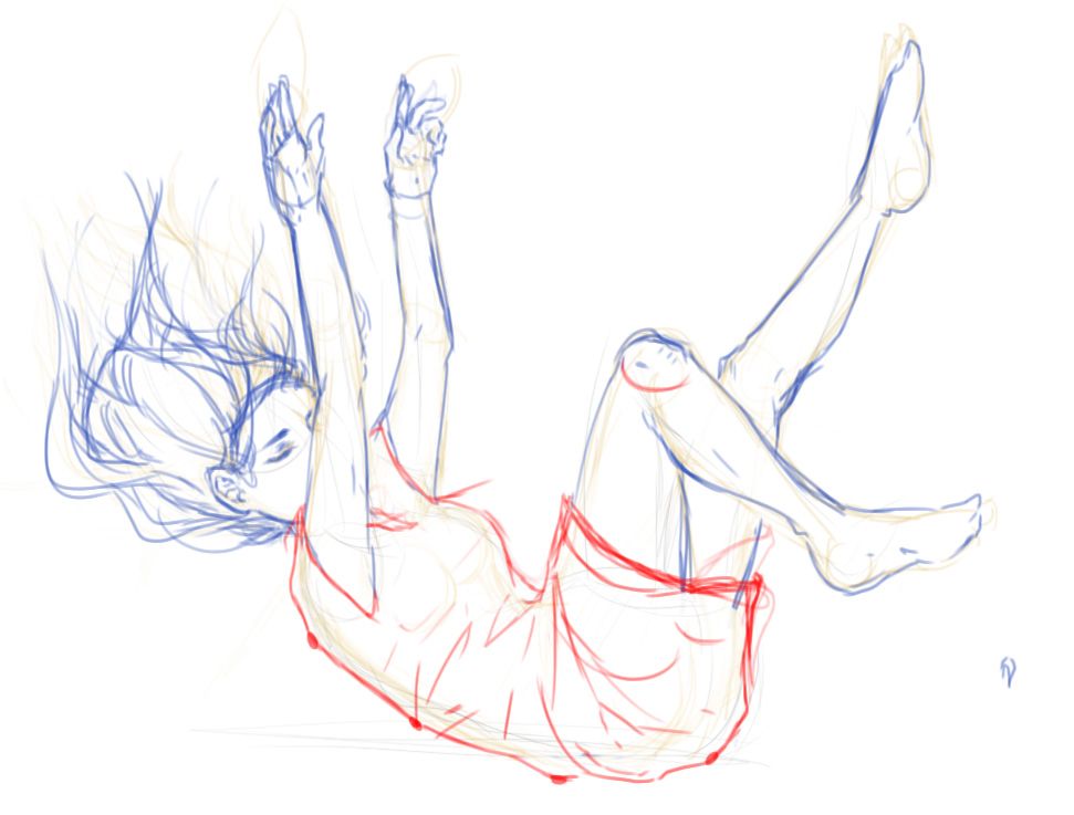 Featured image of post Drawing Reference Falling Body Base