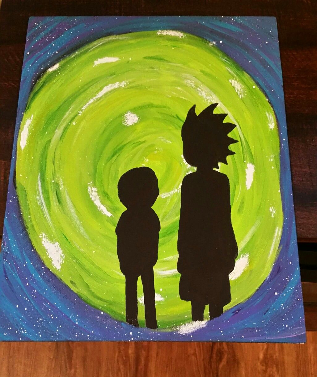 Featured image of post Easy Rick And Morty Acrylic Painting