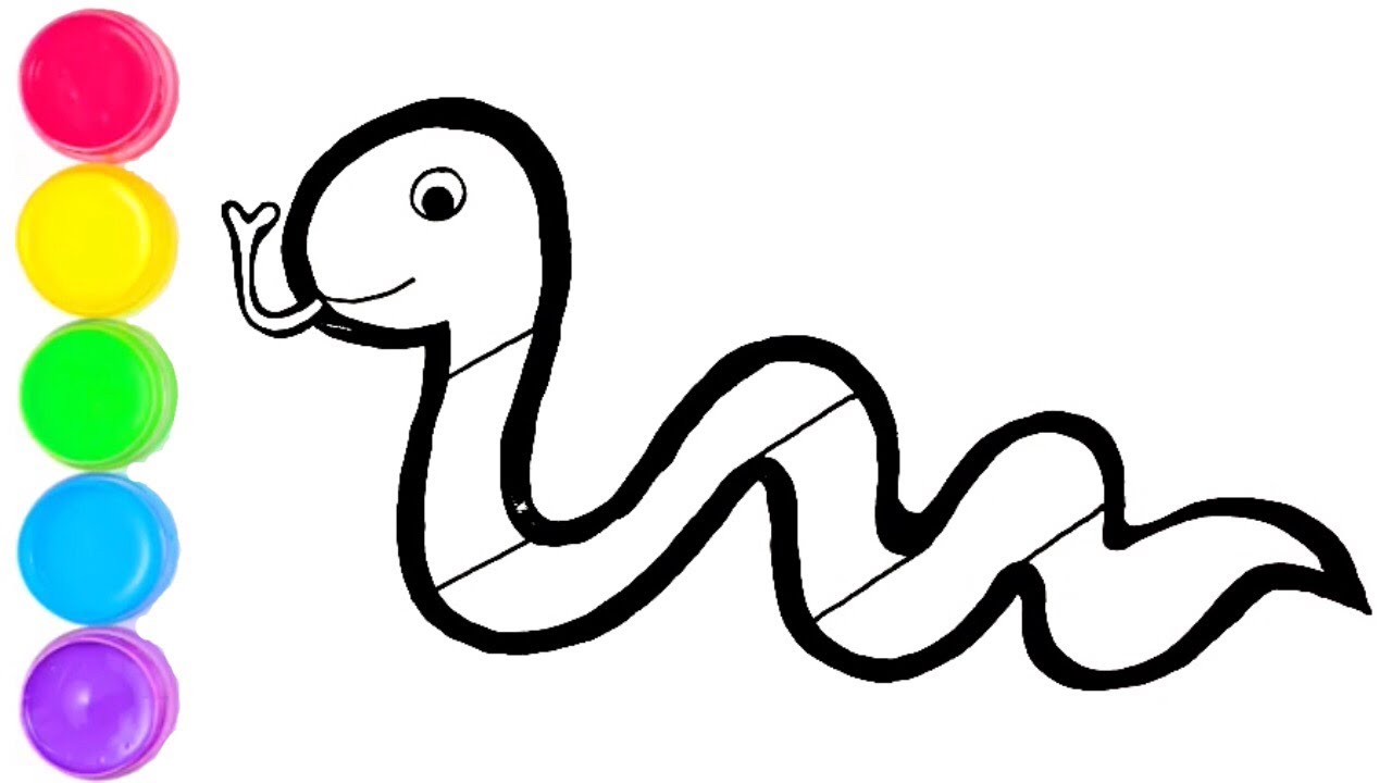 Featured image of post Easy Snake Drawing For Kids