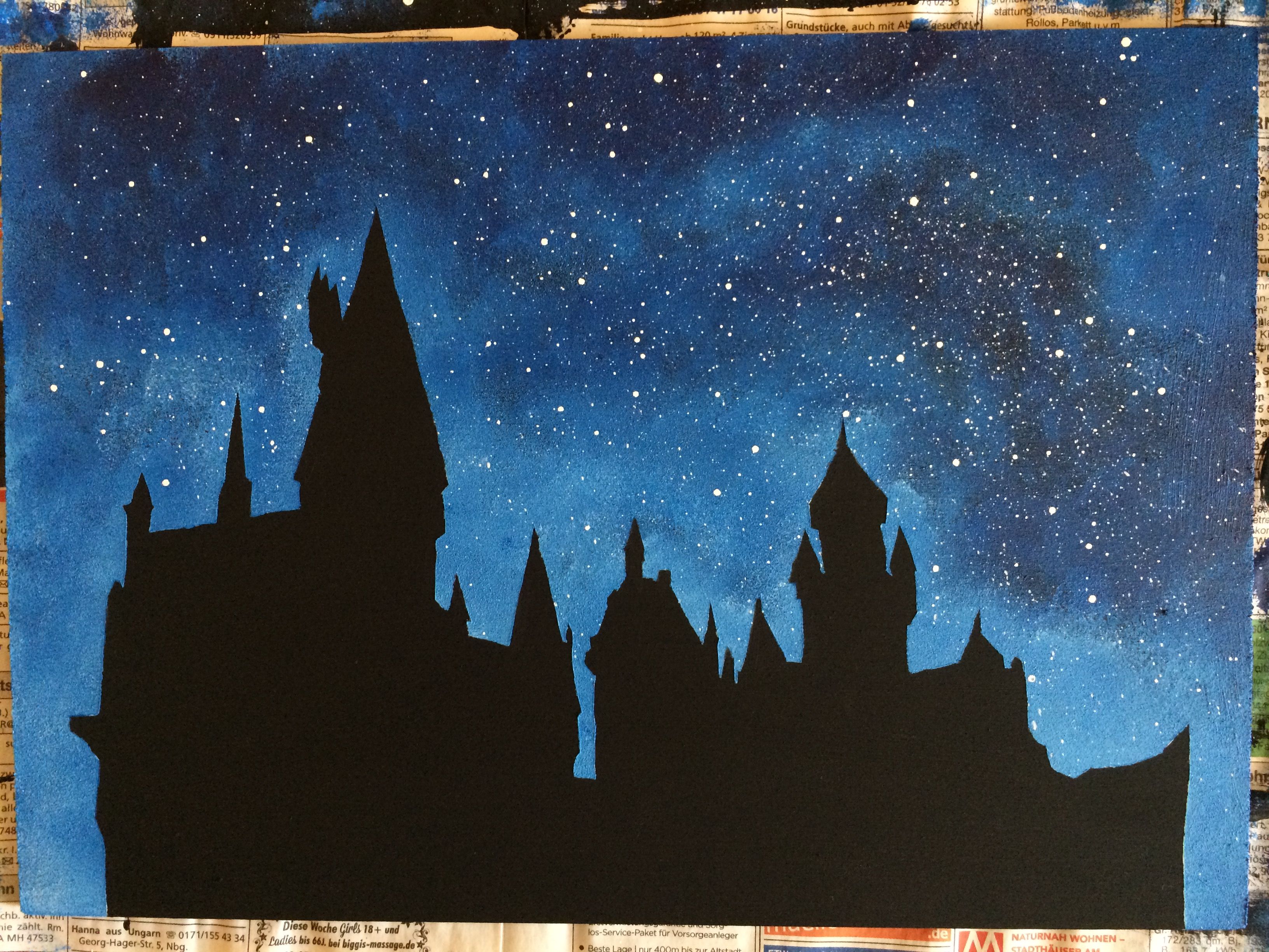 Featured image of post Hogwarts Castle Silhouette Painting