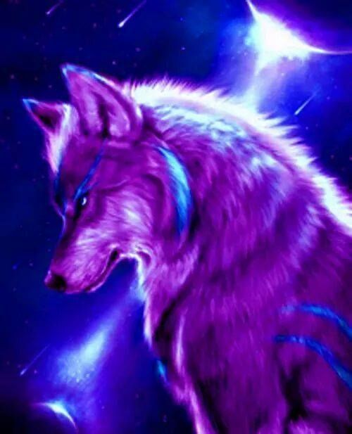 Featured image of post Purple Wolf Galaxy Blue Wolf Wallpaper