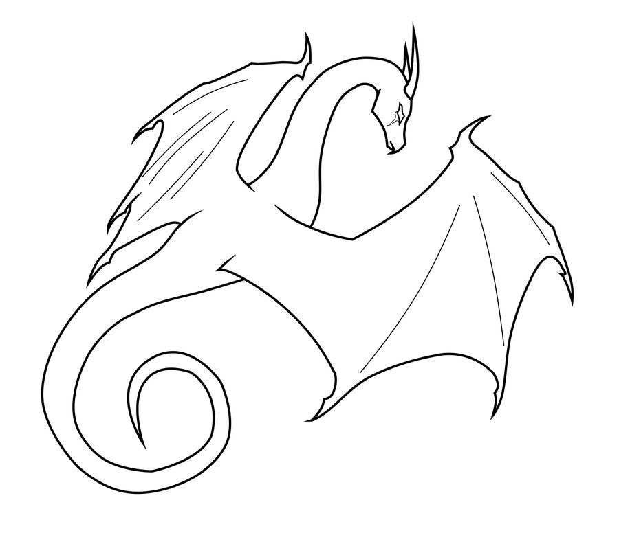 Featured image of post Simple Dragon Outline