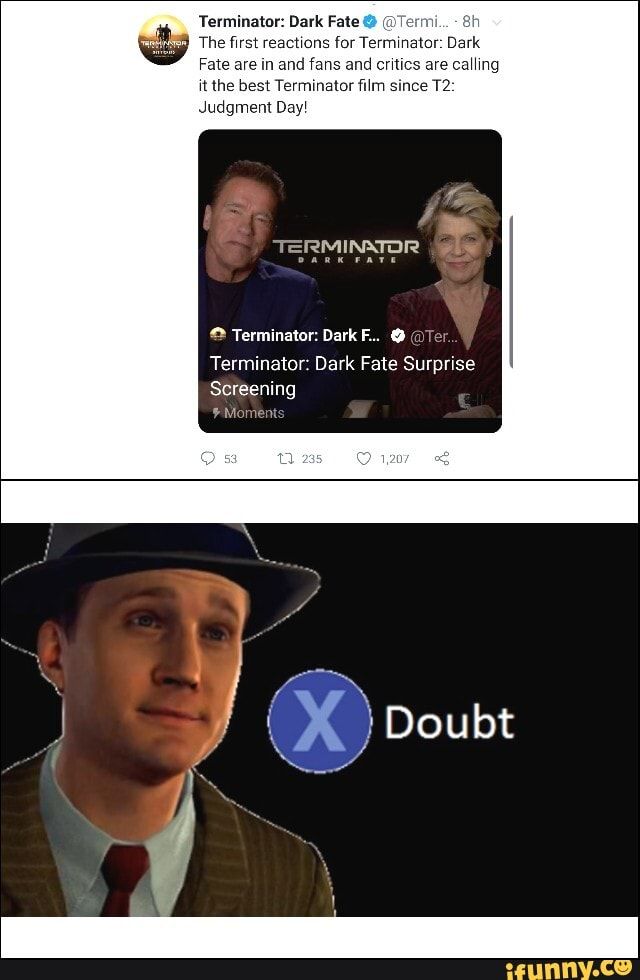 Featured image of post Terminator Dark Fate Memes